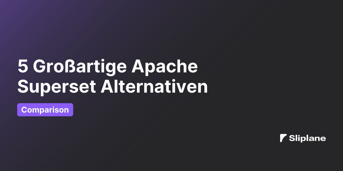 5 Großartige Apache Superset Alternativen