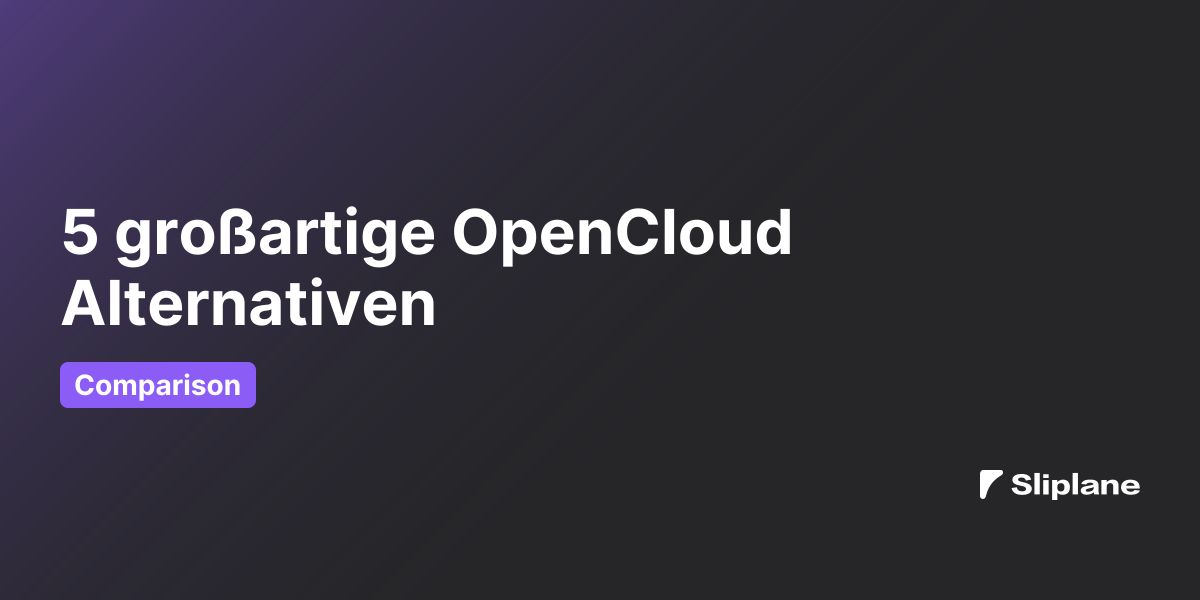 5 großartige OpenCloud Alternativen