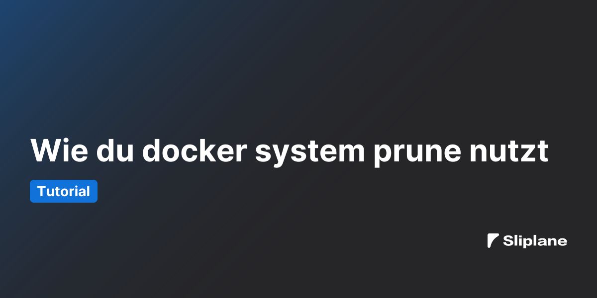 Wie du docker system prune nutzt