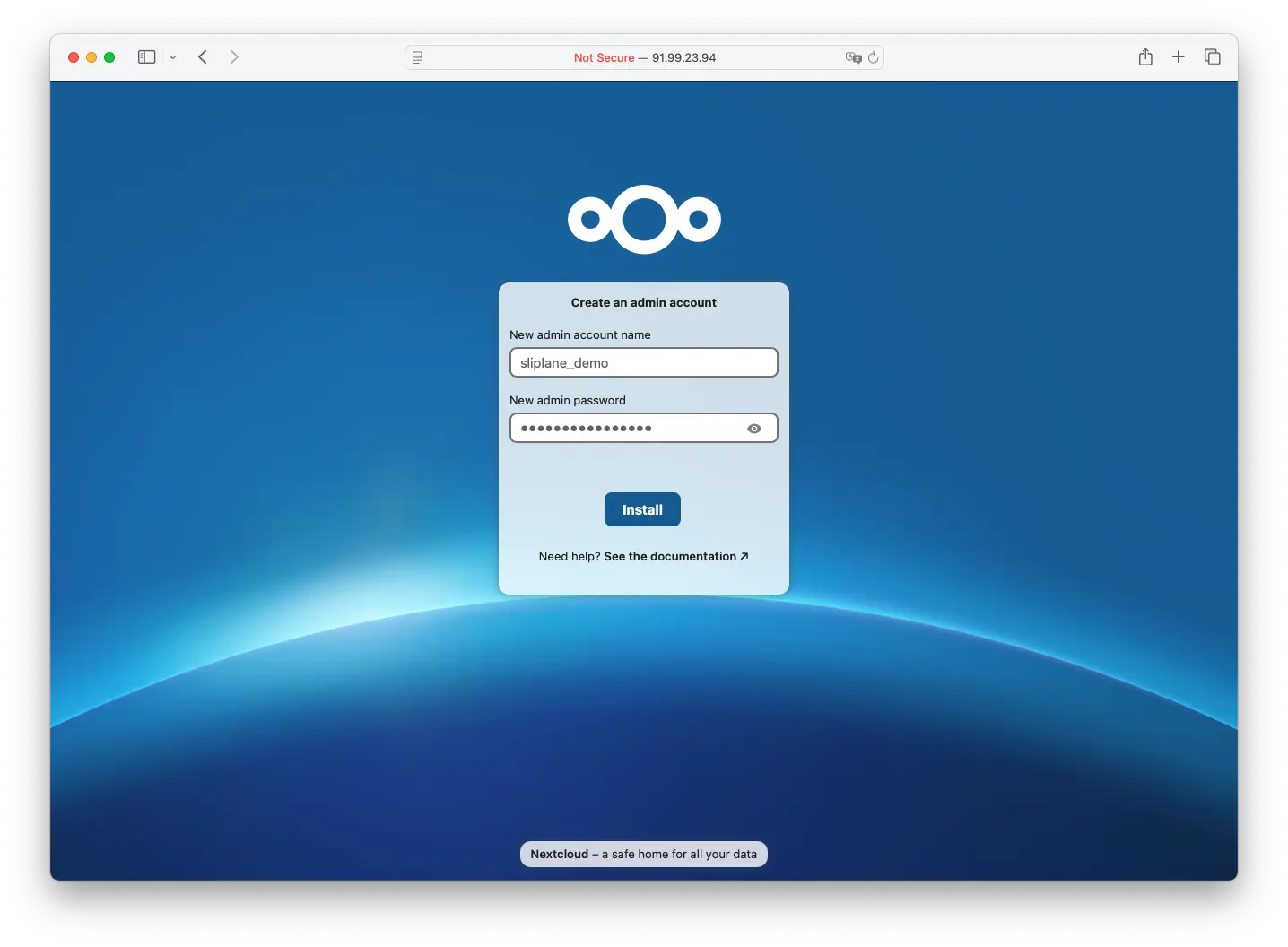 Nextcloud Signup