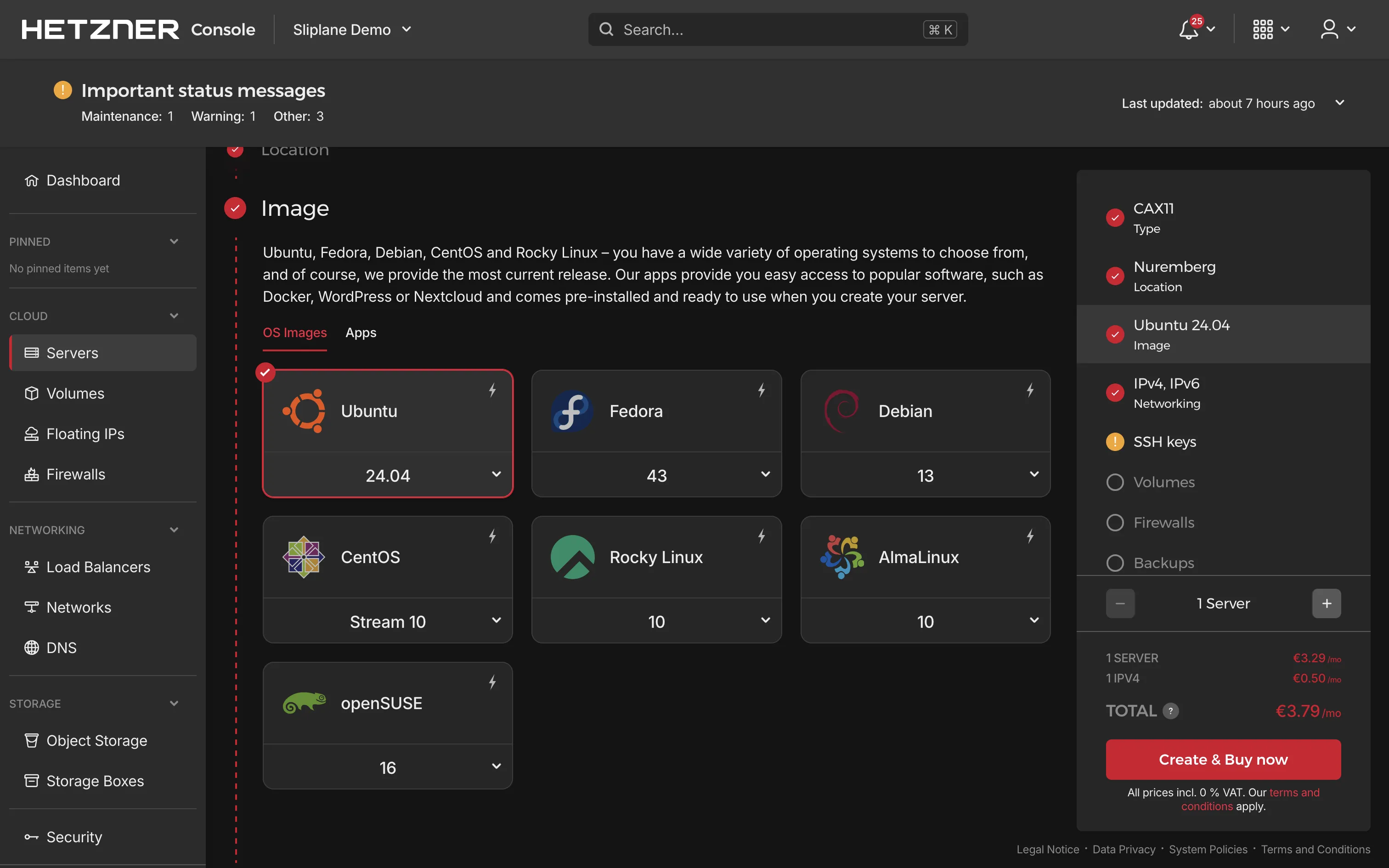 Select Ubuntu Image